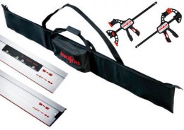 MAFELL 204 805 2 x 1.6M GUIDE RAIL + CONNECTOR + 2 CLAMPS + BAG £269.95